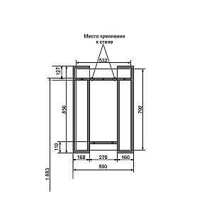Зеркало Эстет Comfort Loft в ванную от интернет-магазине сантехники Sanbest