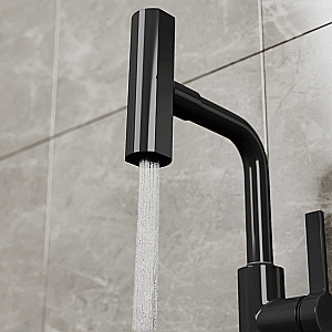 Смеситель для кухни Rush Tinos TI3732-17Black черный матовый купить в интернет-магазине сантехники Sanbest