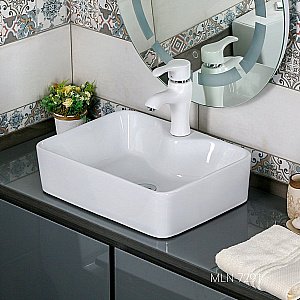 Раковина Melana 7291 7291-805 белая купить в интернет-магазине Sanbest