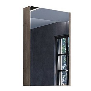 Зеркальный шкаф Comforty Порто 00-00009233 50 дуб дымчатый купить в интернет-магазине сантехники Sanbest