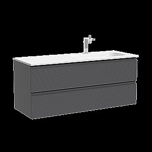 Тумба с раковиной Sancos Folk FL120GS 120 Grey soft для ванной в интернет-магазине Sanbest