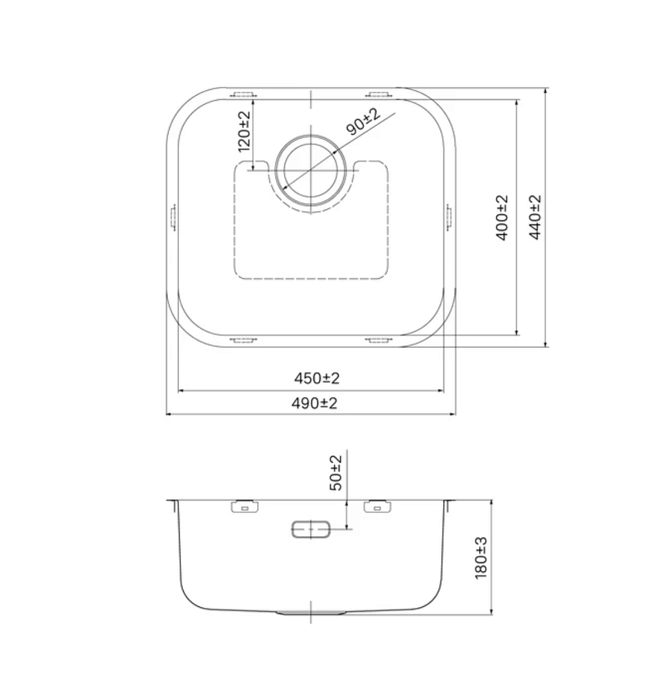 Кухонная мойка Iddis Mate MAT49S0i77 49 сатин купить в интернет-магазине сантехники Sanbest