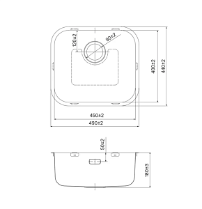 Кухонная мойка Iddis Mate MAT49S0i77 49 сатин купить в интернет-магазине сантехники Sanbest