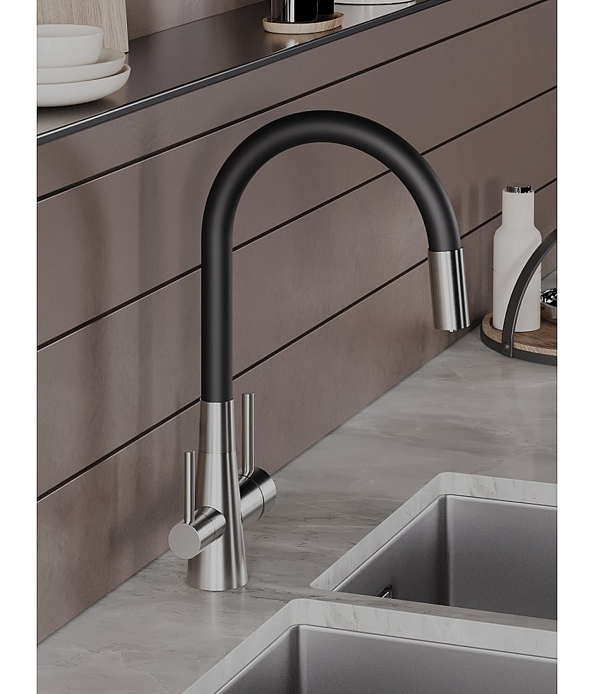 Смеситель для кухни Agger Elegant A3230322 сатин матовый купить в интернет-магазине сантехники Sanbest