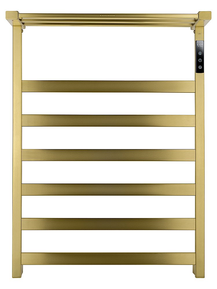Полотенцесушитель электрический WONZON & WOGHAND FRANKFURT, Брашированное золото (WW-A1026-BG) купить в интернет-магазине сантехники Sanbest