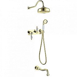 Душевая система Boheme Imperiale Ripresa 328 золото/Swarovski купить в интернет-магазине сантехники Sanbest