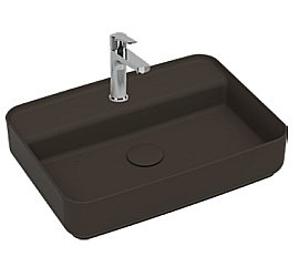 Раковина ISVEA Infinity 55 10NF66055SV-2H коричневый матовый купить в интернет-магазине Sanbest