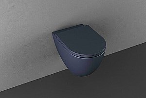 Унитаз подвесной Isvea Infinity 10NF02001SV-2Z синий матовый, безободковый купить в интернет-магазине Sanbest