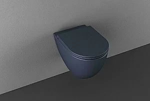 Унитаз подвесной Isvea Infinity 10NF02001SV-2Z синий матовый, безободковый купить в интернет-магазине Sanbest
