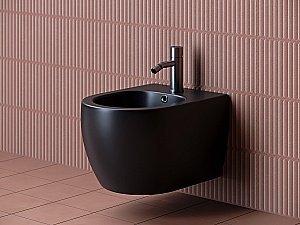 Биде подвесное Ceramica Nova PLAY CN3002MB черное купить в интернет-магазине Sanbest