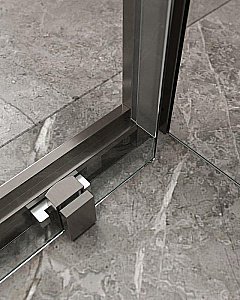 Душевой уголок Cezares Molveno 90x120 AH-12-120/90-C-GM-IV стекло прозрачное/профиль матовая оружейная сталь купить в интернет-магазине Sanbest