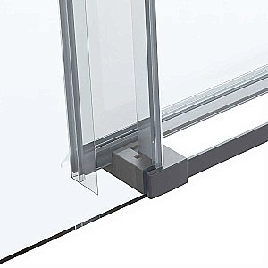 Душевой уголок Vincea Como Soft VSR-1CS1011CLGM 110x100 стекло прозрачное/профиль вороненая сталь купить в интернет-магазине Sanbest