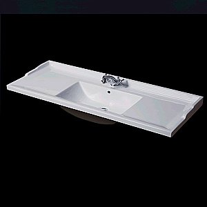 Тумба с раковиной Caprigo Albion-concept 120 с 4 дверками и 2 ящиками белая для ванной в интернет-магазине Sanbest