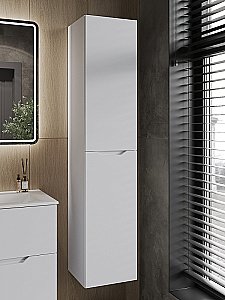 Пенал подвесной Orange Line Li-35Puw белый матовый для ванной в интернет-магазине сантехники Sanbest