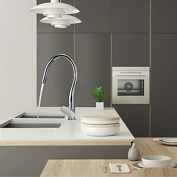 Смеситель для кухни PAINI Nove 09CR591D хром купить в интернет-магазине сантехники Sanbest