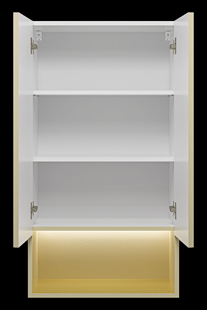 Шкаф подвесной Misty Vega 60 VEG-08060-031 кремовый для ванной в интернет-магазине сантехники Sanbest