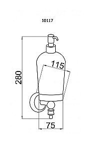 Диспенсер Boheme Palazzo Bianco 10117 купить в интернет-магазине сантехники Sanbest