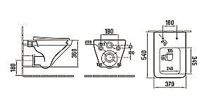Унитаз подвесной WeltWasser MARBERG 410 + HOFBACH 041 GL-WT + MAR 410 SE безободковый, с крышкой микролифт, слив-торнадо, с инсталляцией и кнопкой хром купить в интернет-магазине Sanbest
