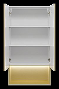 Шкаф подвесной Misty Vega 60 VEG-08060-031 кремовый для ванной в интернет-магазине сантехники Sanbest