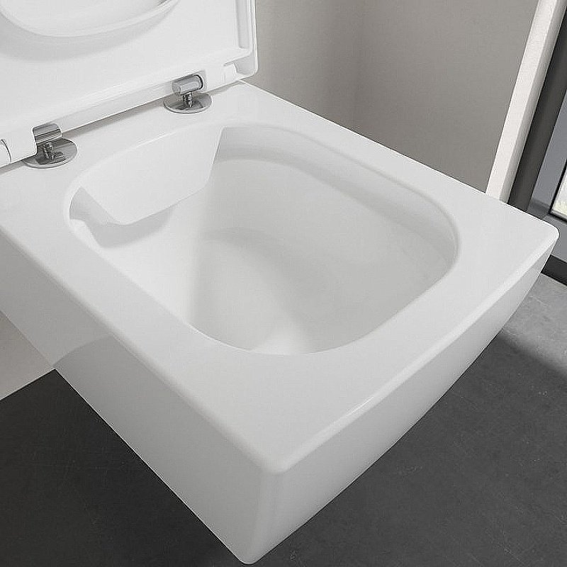 Унитаз подвесной Villeroy&Boch Memento 2.0 4633R001 альпийский белый, безободковый купить в интернет-магазине Sanbest