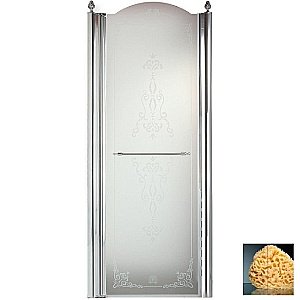 Душевая дверь Migliore Diadema ML.DDM-22 80 стекло прозрачное с декором/профиль хром купить в интернет-магазине Sanbest