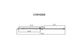 Душевая дверь Vincea Dice 110 VDS-4D110CL стекло прозрачное/профиль хром купить в интернет-магазине Sanbest