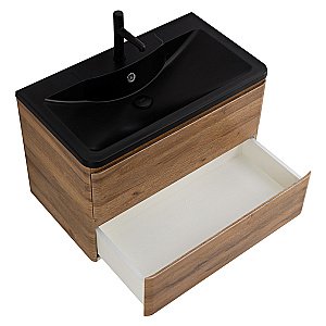 Тумба с раковиной BelBagno ALBANO 80 подвесная Rovere Rustico для ванной в интернет-магазине Sanbest