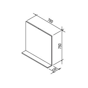 Зеркало Ravak ROSA II X000001296 76 белое в ванную от интернет-магазине сантехники Sanbest