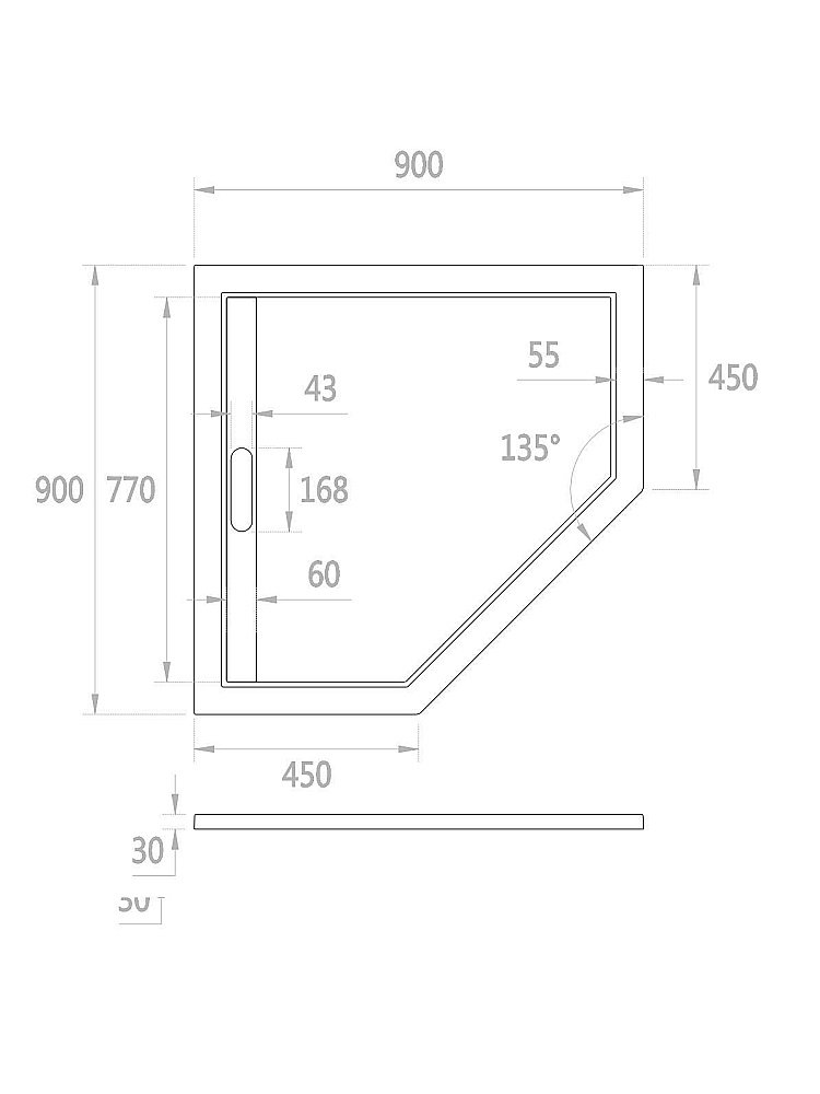 Душевой поддон Weltwasser WW TRP STONE WT 90x90 10000004363 белый купить в интернет-магазине Sanbest