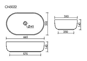 Раковина накладная Ceramica Nova Element CN5022 купить в интернет-магазине Sanbest