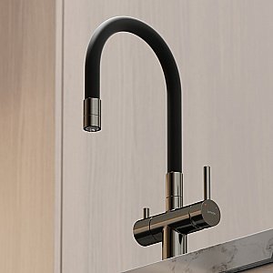 Смеситель для кухни Sancos Lucia SC4004GG вороненая сталь купить в интернет-магазине сантехники Sanbest