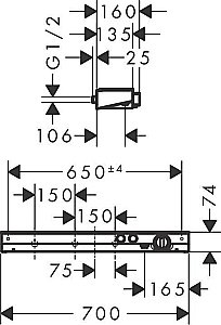 Термостат для душа Hansgrohe ShowerTablet Select 13184400 купить в интернет-магазине сантехники Sanbest