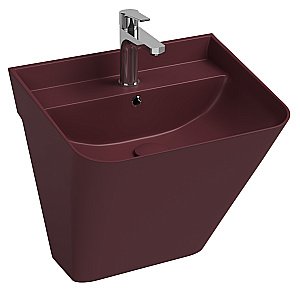 Раковина ISVEA Sott'Aqua 50 10SQ37002SV-2R бордовый матовый купить в интернет-магазине Sanbest