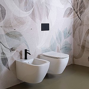 Унитаз подвесной Simas Juniper JU18, безободковый, слив торнадо, белый купить в интернет-магазине Sanbest