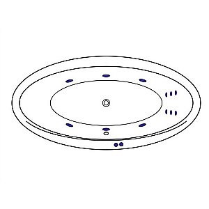 Ванна акриловая EXCELLENT Lumina LINE WAEX.LUM19.LINE.BR 190x95 белая с гидромассажем купить в интернет-магазине Sanbest