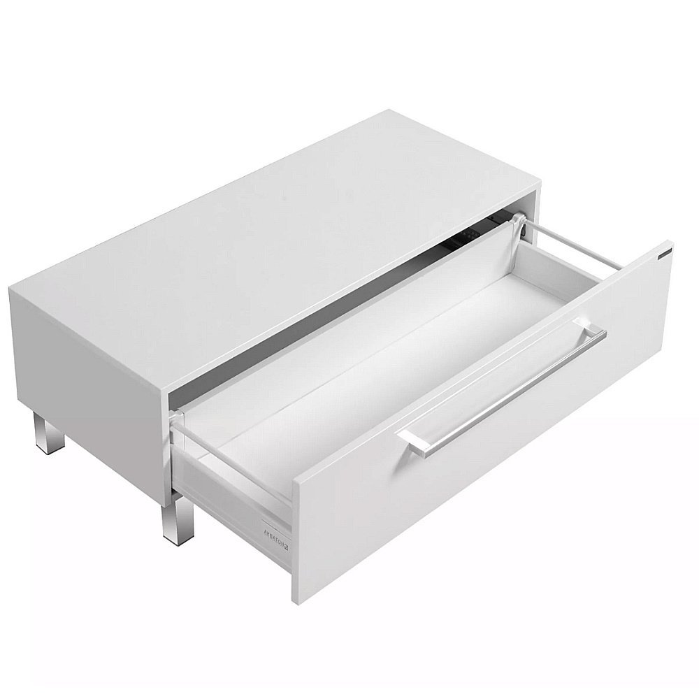 Нижняя тумба Акватон Мадрид 100 М белая для ванной в интернет-магазине сантехники Sanbest