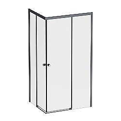 Душевой уголок AM.PM X-Joy Square Slide W94G-403-12080-BТ 120х80 стекло прозрачное/профиль черный матовый купить в интернет-магазине Sanbest