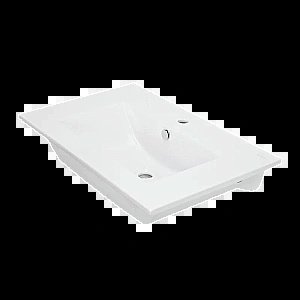 Раковина Sanita luxe Quadro 75 QDR75SLWB01 белая купить в интернет-магазине Sanbest