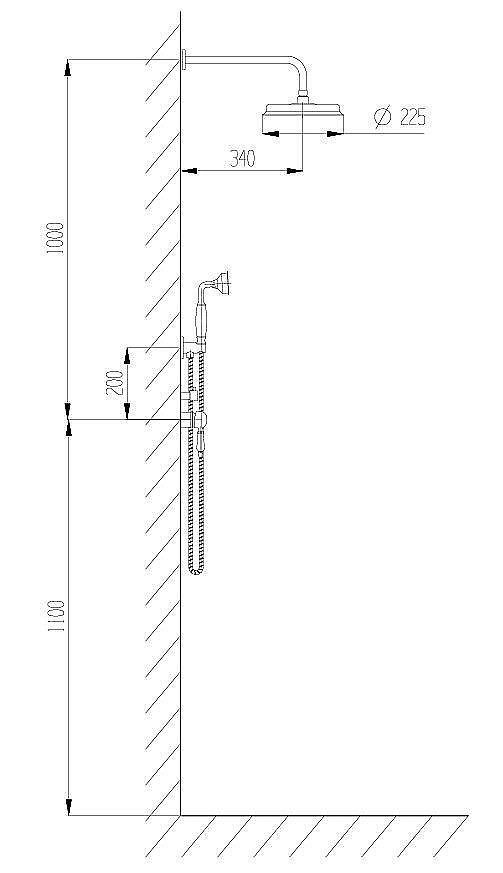 Душевая система Boch Mann Marbella Top BM8732 купить в интернет-магазине сантехники Sanbest