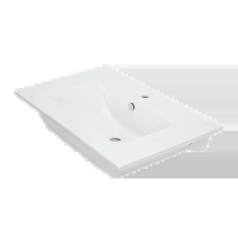 Раковина Sanita luxe Quadro 75 QDR75SLWB01 белая купить в интернет-магазине Sanbest