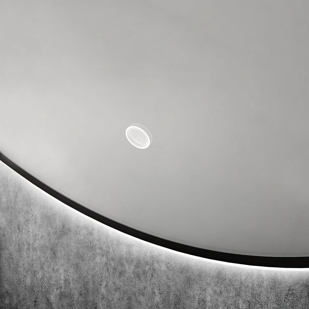 Зеркало Art&Max Sanremo AM-San-700-DS-F-Nero в ванную от интернет-магазине сантехники Sanbest