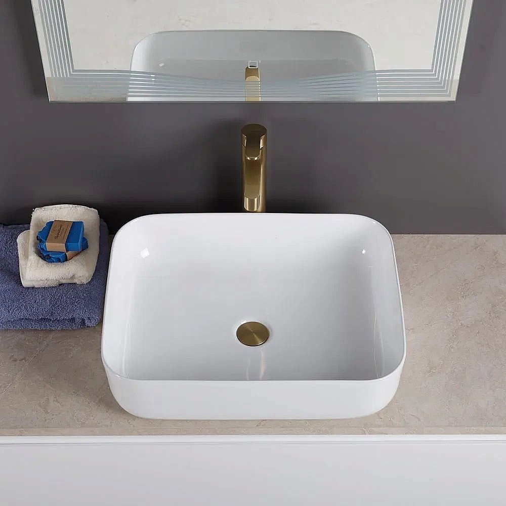 Раковина накладная Belbagno 50 BB1304 белая купить в интернет-магазине Sanbest