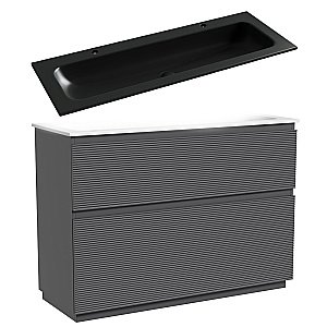 Тумба с раковиной Sancos FOLK Floor FL120FGS/CN7016MB 120 Grey soft для ванной в интернет-магазине Sanbest