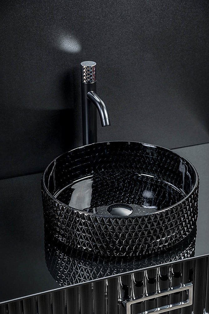 Раковина хрустальная Armadi Art Monaco 39 817-B черная купить в интернет-магазине Sanbest