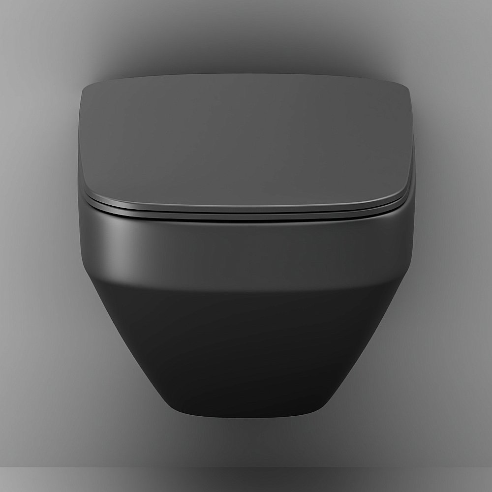 Унитаз подвесной AM.PM Inspire V2.0 C50A1700MBSC черный матовый, безободковый купить в интернет-магазине Sanbest