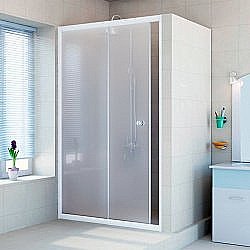 Душевая дверь Радомир Вита 160 стекло матовое/профиль белый купить в интернет-магазине Sanbest