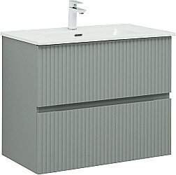 Тумба с раковиной Aquanet Джейн 80 мисти грин для ванной в интернет-магазине Sanbest