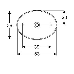 Раковина накладная Geberit VariForm 500.771.01.2 белая купить в интернет-магазине Sanbest
