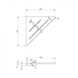 Полочка угловая Abber STEIN AS1652 белая купить в интернет-магазине сантехники Sanbest