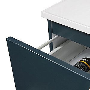 Тумба с раковиной Orans BC-0901 80 Matt Ocean Blue для ванной в интернет-магазине Sanbest